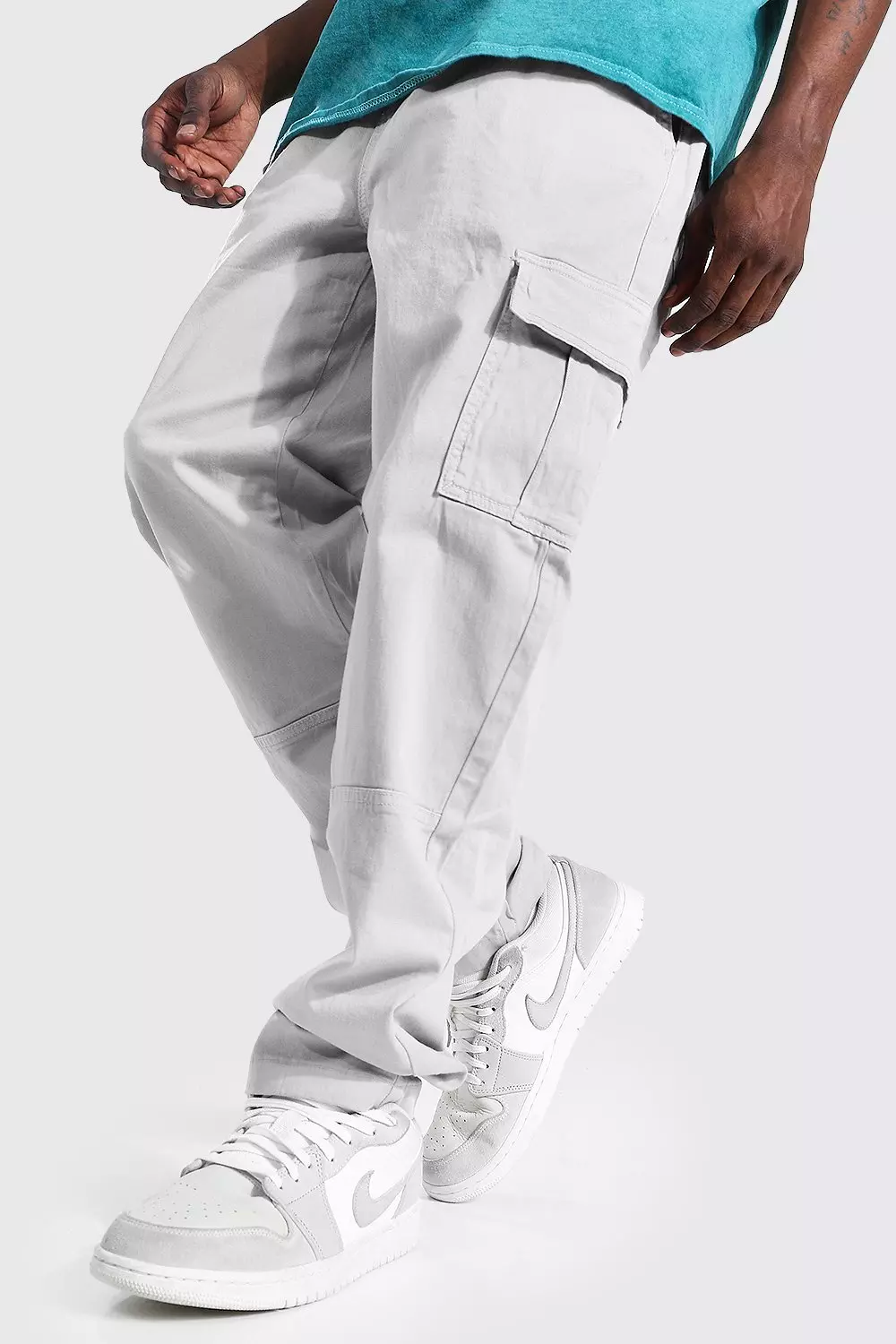 Boohooman hot sale cargo trousers